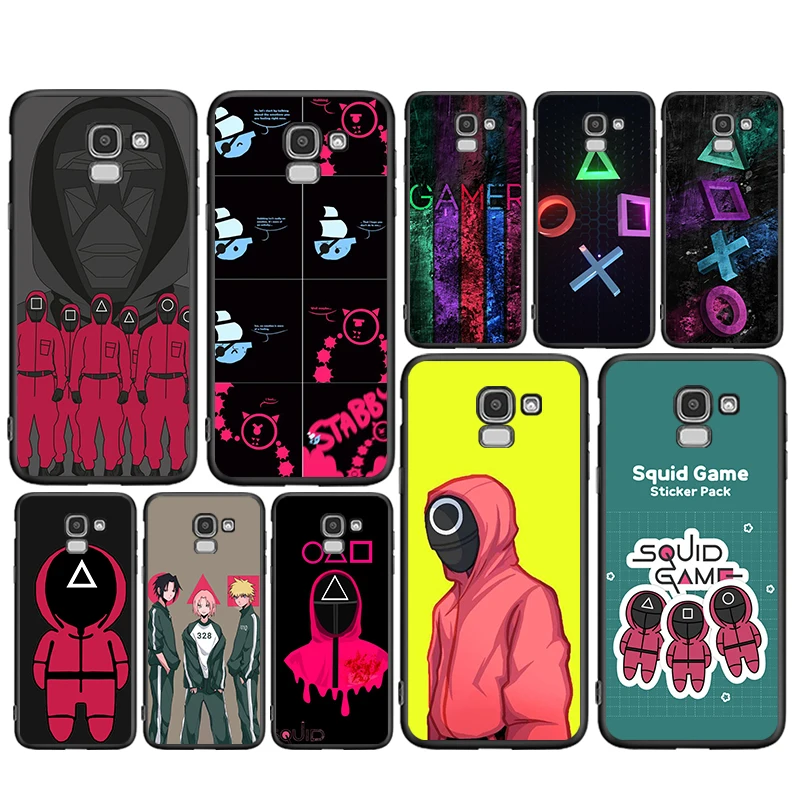 

Squid Game villain Triangle For Samsung Galaxy J5 J6 J7 J8 Prime J2 J3 J4 Core Plus 2018 2017 2016 Silicone Phone Cover