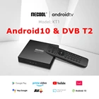 ТВ-приставка MECOOL KT1 DVB-T2 Amlogic S905X4 Android TV 10 DVB T2 2 Гб 16 Гб AV1 BT Wi-Fi 2,4G LAN Dolby Google декодер тв-приставка