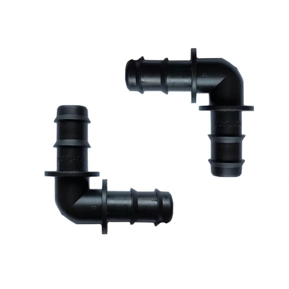 

5Pcs 90 Degree Elbow 16mm Soft Pipe Connectors Easy Installation Agriculture Greenhouse Drip Irrigation Water Pipe Fittings