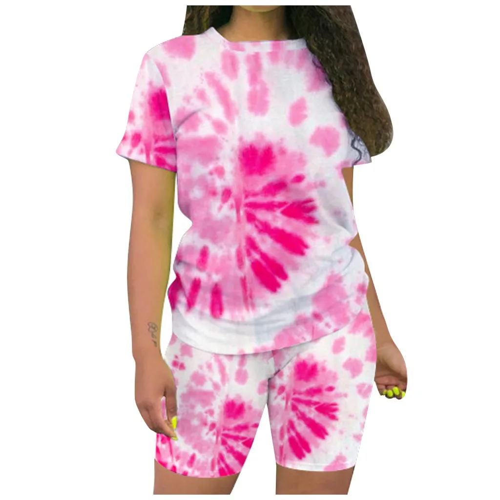 Женский спортивный костюм из двух предметов повседневный короткий топ на