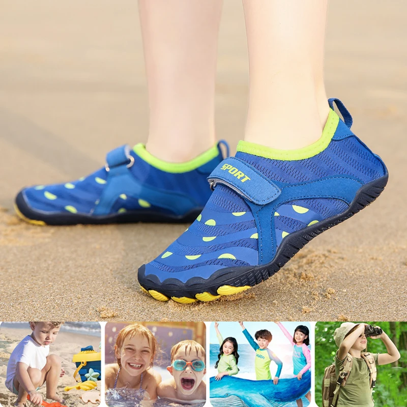 

Summer Kid Beach Sandals Quick-Dry Boys Aqua Shoes Breathable Girls Barefoot Sneakers Non Slip Outdoor Sport Swimming Fishing