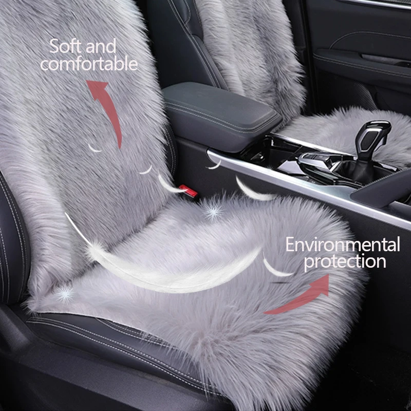 Универсальный плюшевый чехол для автомобильного сиденья теплые Чехлы