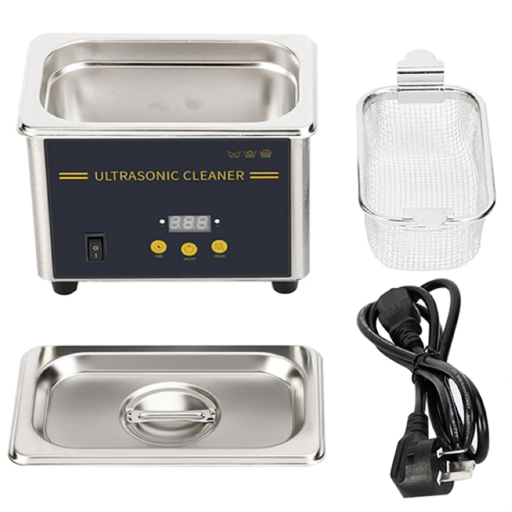 

GTSONIC 800ml Ultrasonic Cleaner Bath Timer Jewelry Brush Glasses Manicure Stones Cutters Dental Razor Parts Ultrasound Sonic