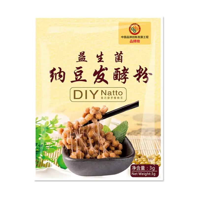 Сделай Сам порошок Natto агент талисмана Bacillus Subtilis Nattokinase клейкие ферментированные