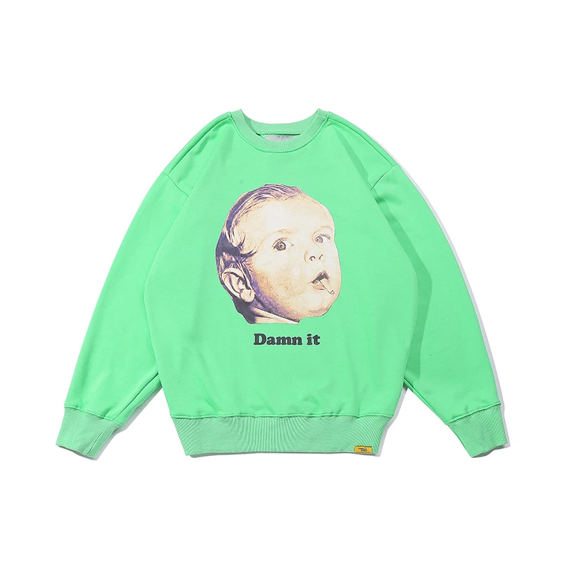 Мужские толстовки с капюшоном круглым вырезом и забавным рисунком для малышей