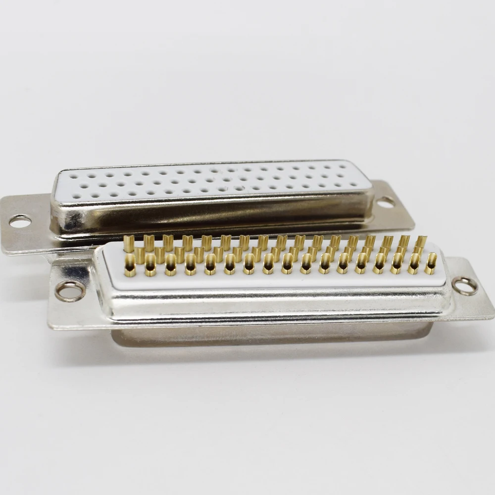 1 шт. Золотая булавка 50pin 3 ряда D-Sub разъем мама припоя шасси RS232 | Компьютеры и офис
