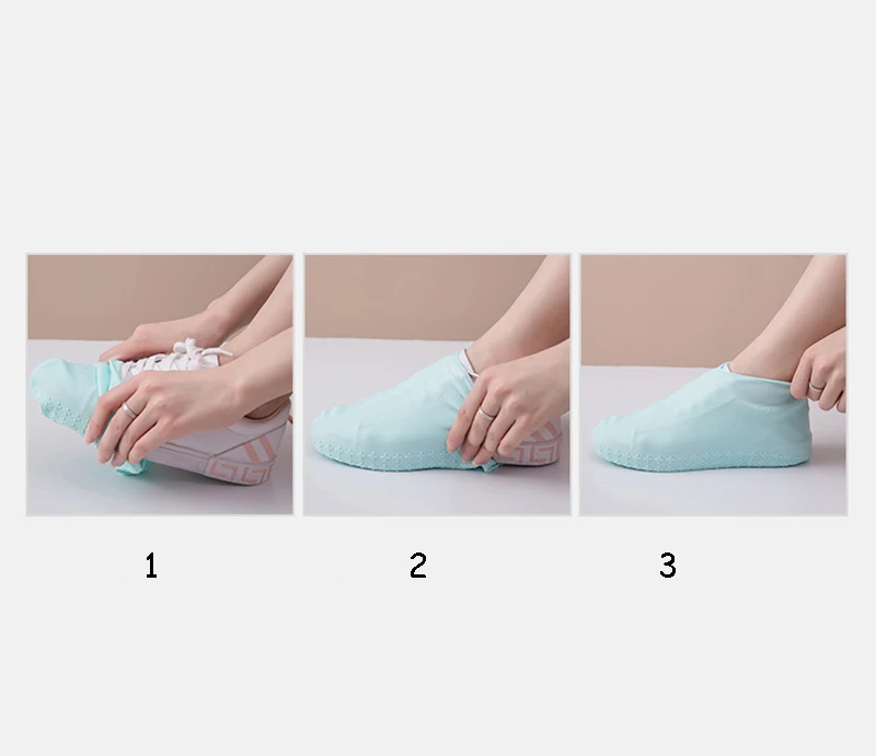 Уплотненные силиконовые непромокаемые сапоги водонепроницаемый чехол для обуви