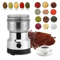 220v coffee grinder electric mini coffee bean nut grinder coffee beans multifunctional home coffe machine kitchen tool