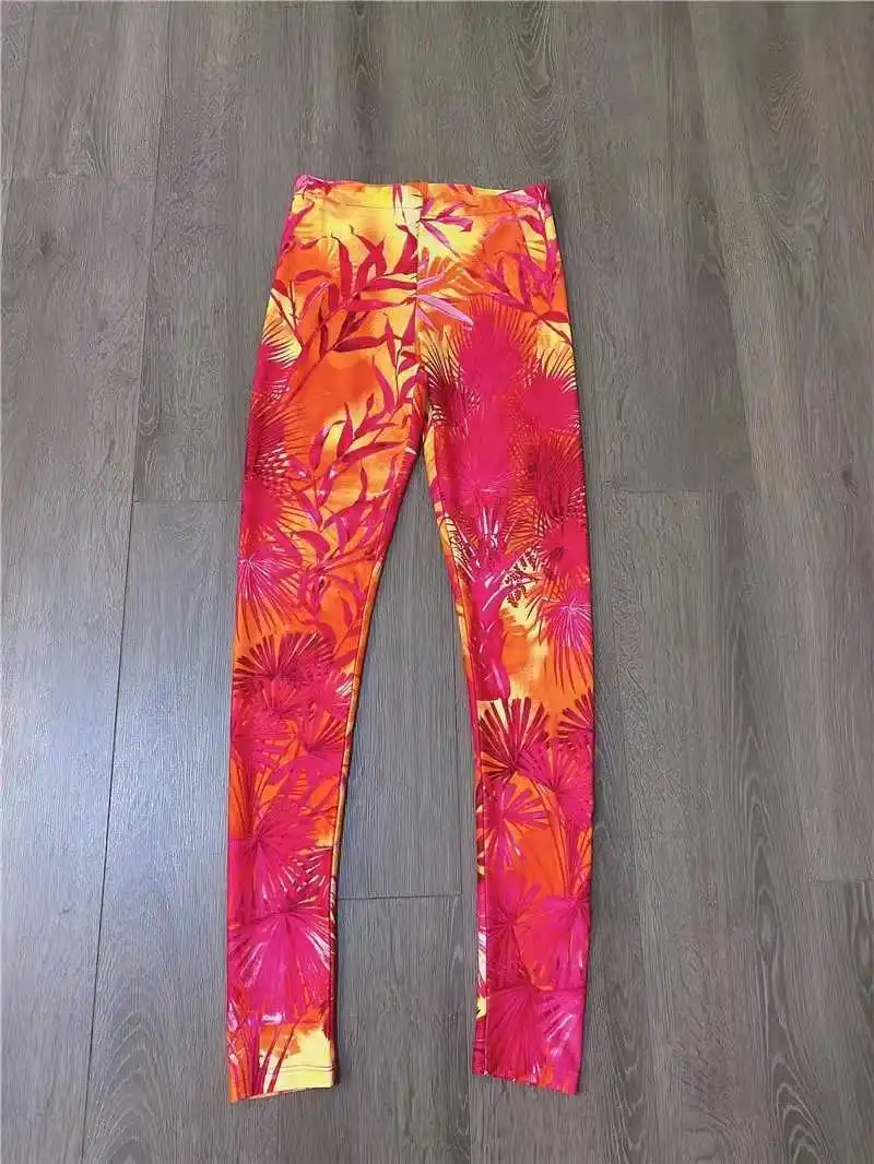 

[DEAT] New Summer Fashion Women Printed Vintage Styles Two Pieces Set Vacation Clothing Lace Sexy Top And Legging WM90303L