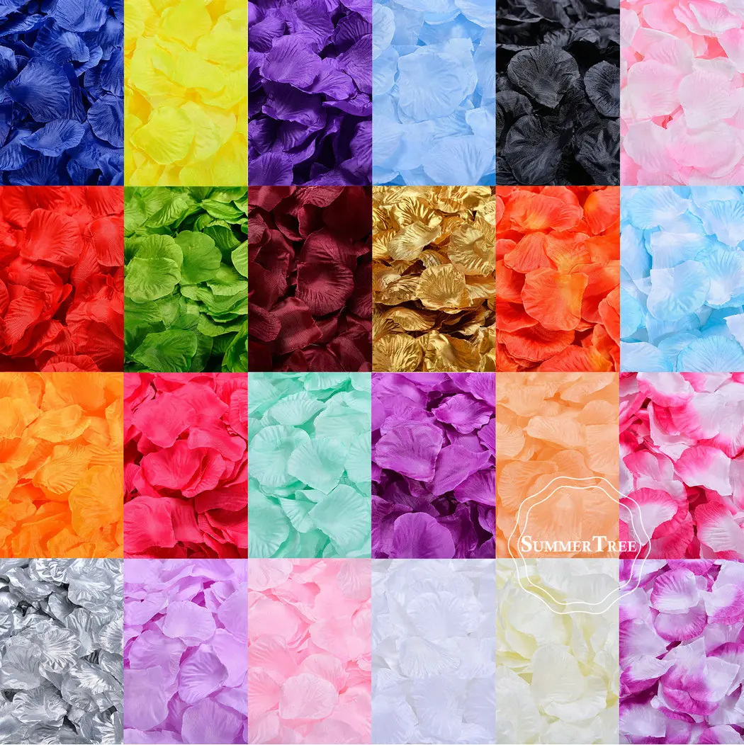 100 шт. шелковые лепестки роз стол Конфетти искусственный цветок детский душ