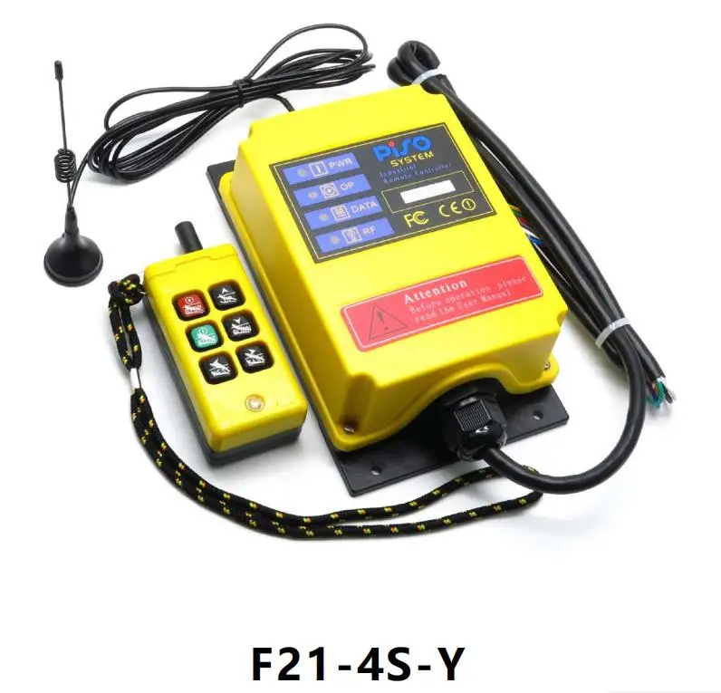 

Промышленный крановый пульт дистанционного управления ler 4-сторонний макс. 500 м система управления F21-4S-Y водонепроницаемый IP65