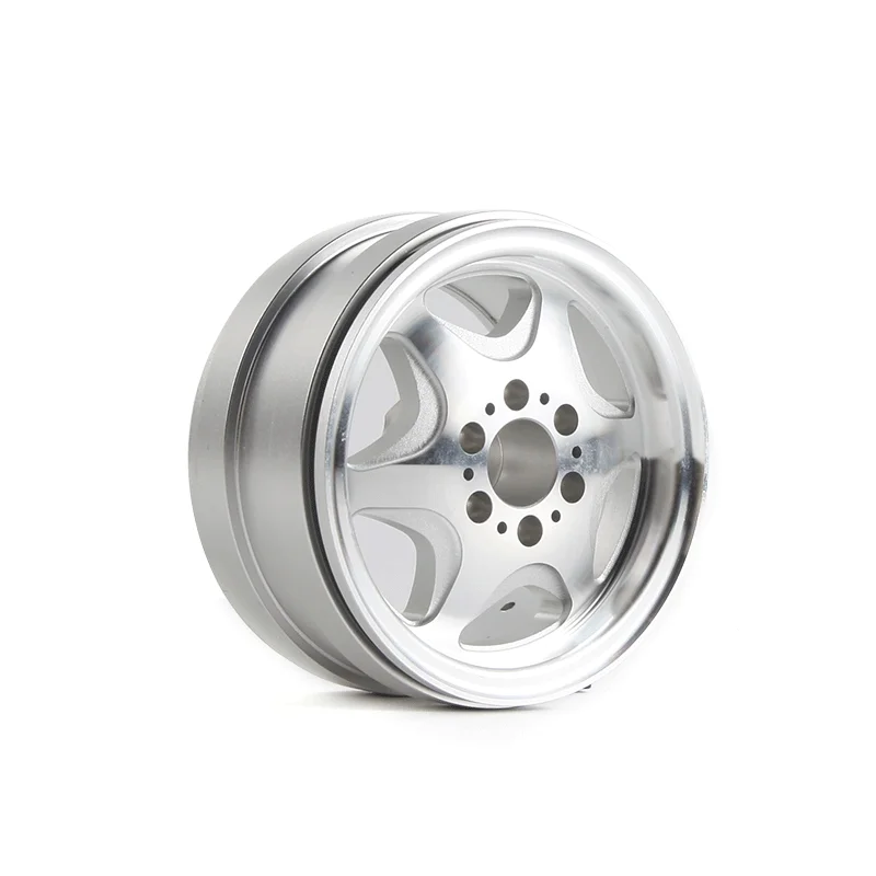 2 шт. ЧПУ металлический сплав дюйма обод колеса Beadlock для 1/10 RC Гусеничный