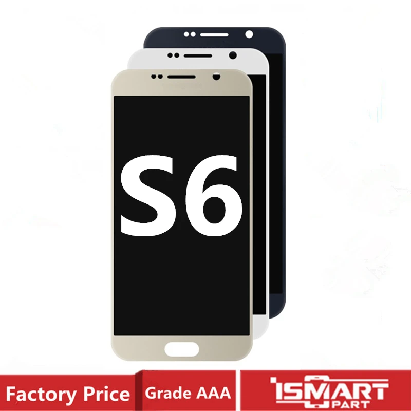Новый ЖК дисплей для Samsung Galaxy S6 AMOLED сенсорный экран дигитайзер в сборе G920 G920F без