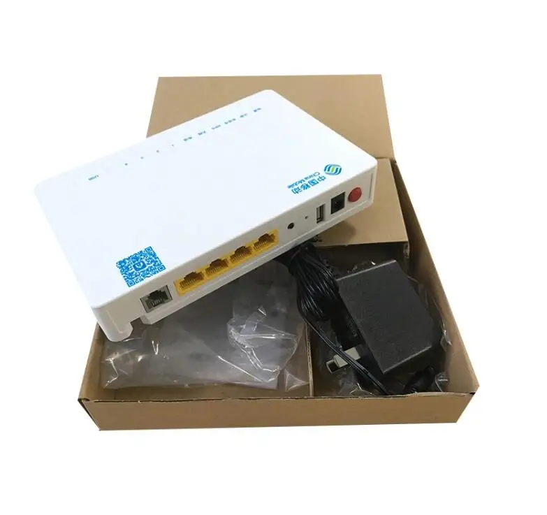 Оптоволоконный модем FTTH Gpon Onu ZTE Телеком F663N роутер 1GE + 3FE 1Pot WIFI применим к