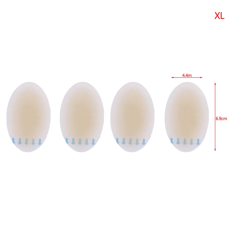 

4pcs/set Adhesive Hydrocolloid Gel Blister Plaster Heel Anti-wearing Heel Sticker Pedicure Patch Plaster Foot Care Tools