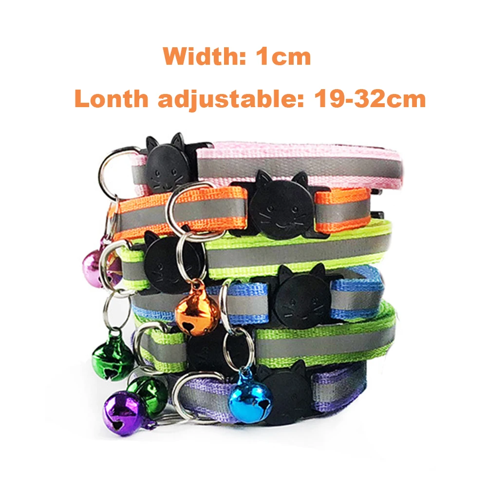 Ошейники для кошек с колокольчиком регулируемые ошейники и щенков ошейник