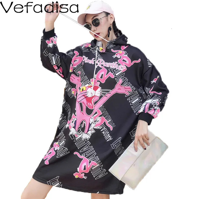 Женский свитер с капюшоном Vefadisa черный длинным рукавом осень 2019 | Женская одежда