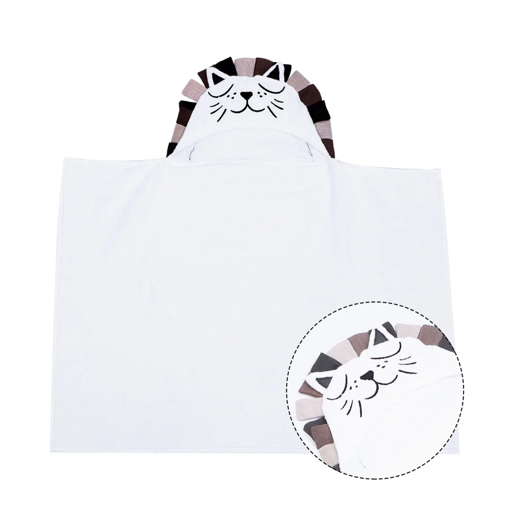 

Absorbent Hooded Baby Bath Shower Cotton Towel Bathrobe for Kids Toddlers