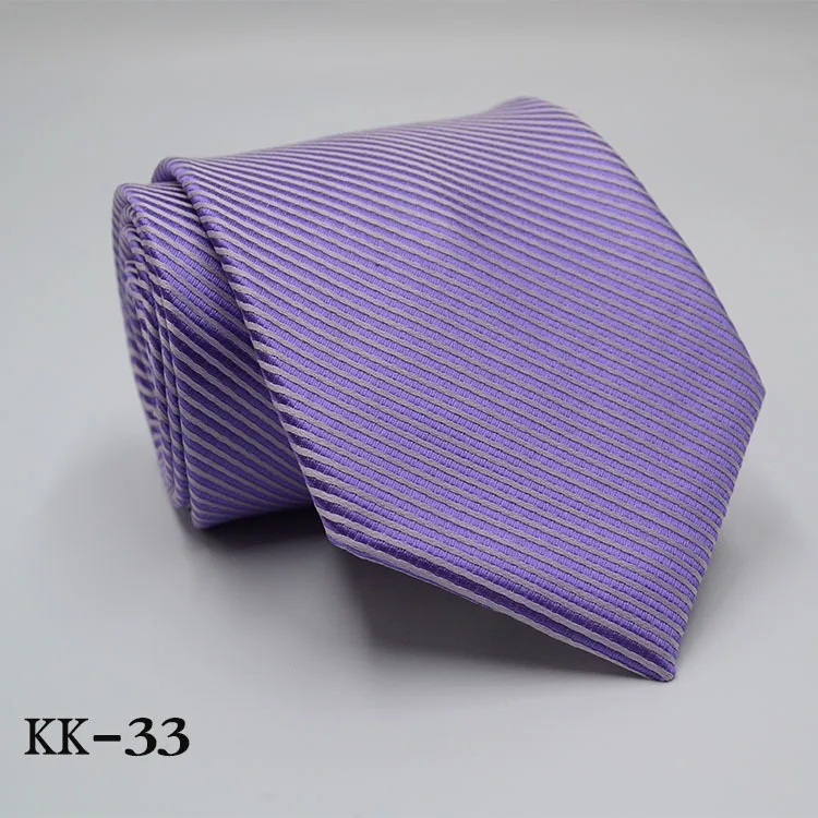 KK-33 Новинка, мужской галстук, золотой, темно-синий, в полоску, шелк, галстук, жаккард, вечерние, свадебные, тканые, модные, дизайнерские, галстук для мужчин - Цвет: KK-33