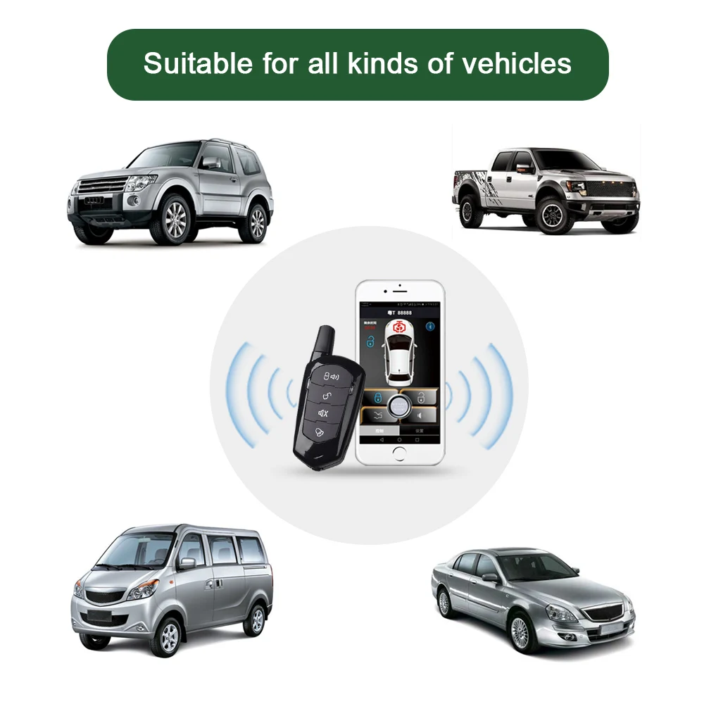 Универсальная автомобильная система блокировки дверей KeylessAPP центральный замок