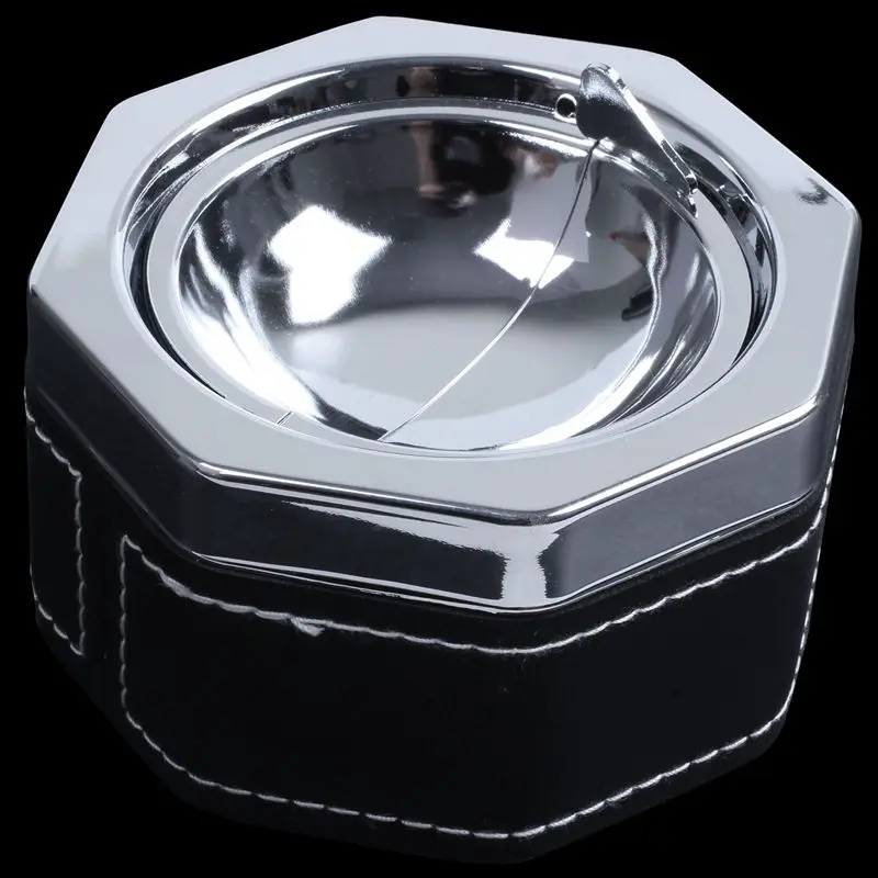 

Octagon Shaped Metal Cigarette Cigar Ash Tray Ashtray