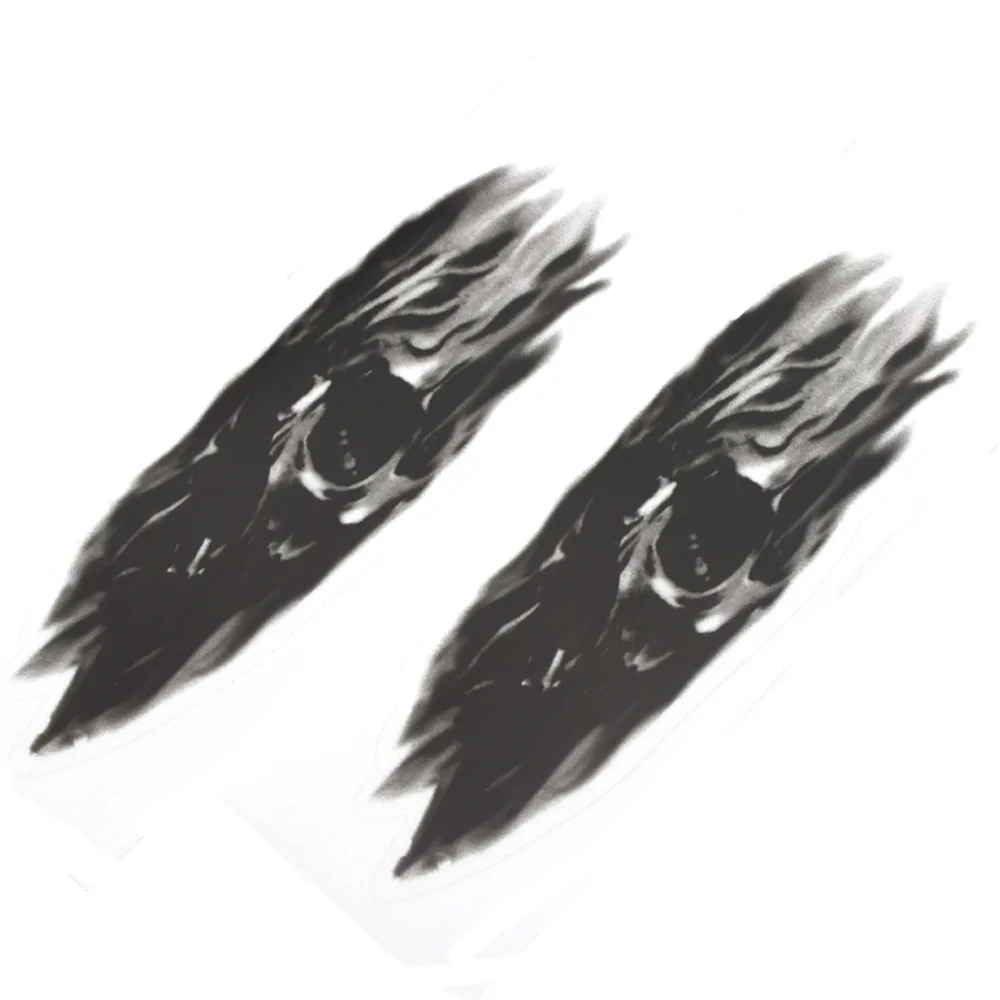 Водонепроницаемая табличка с вилкой спереди Череп графические наклейки