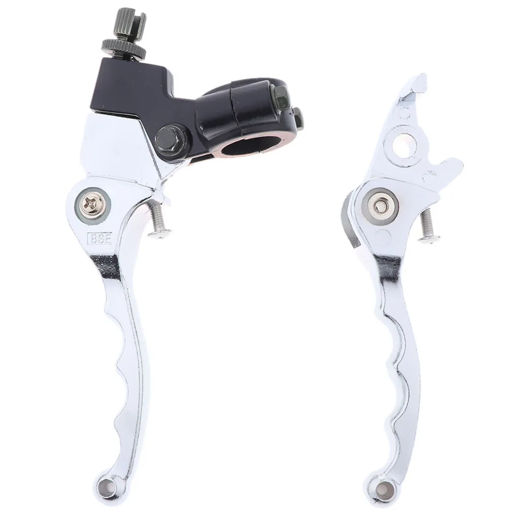 

1 Pair Chrome Folding Brake Clutch Levers For Bosuer 110 140 125cc Scooter