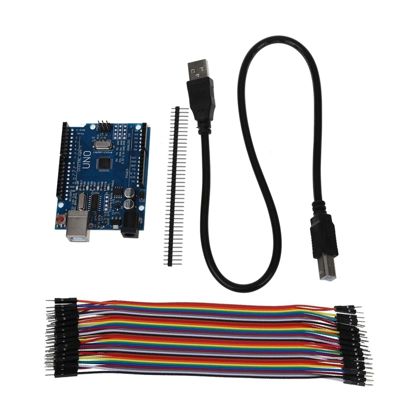 40 шт 20 см 2 54 мм папа макет перемычка провода кабель для Arduino и Atmega328p CH340G UNO R3 плата +