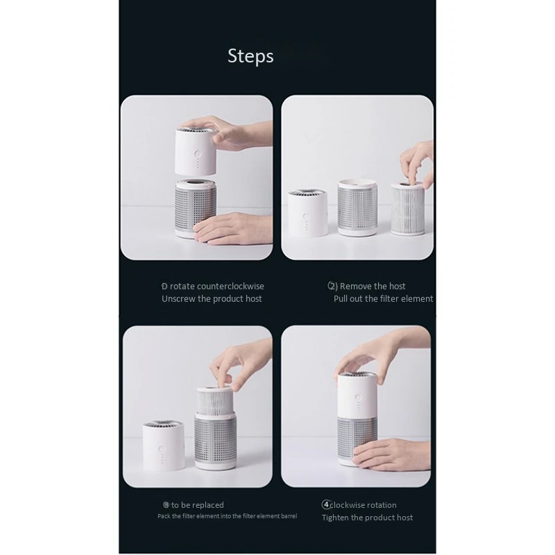 

Top Sale Portable Car Air Purifier for Car Home Use Smart Sensor Oxygen Bar USB Charging Auto Mist Air Freshener