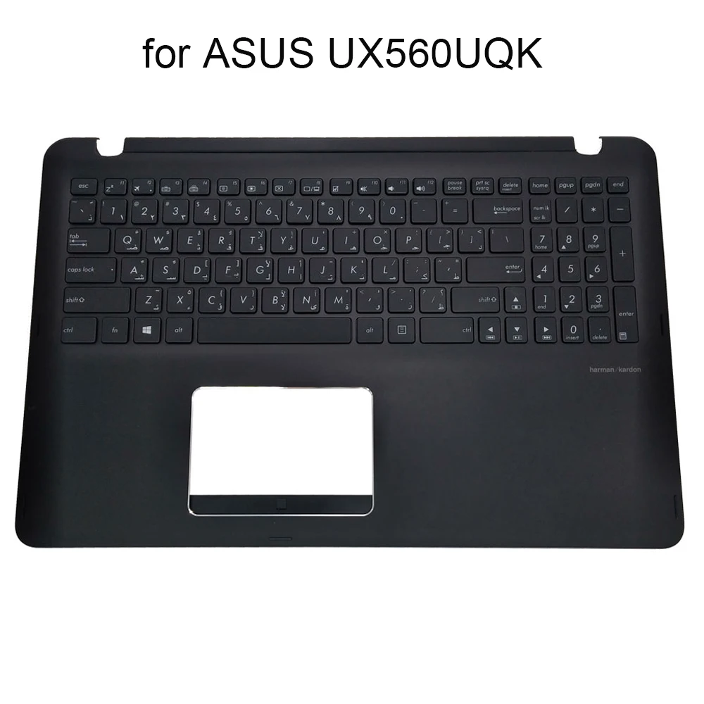 

Arabic backlit keyboard for Asus zenbook UX560UQK UX560UX UX560U Q524UQ AR laptop keyboards black Upper case 13NB0CE1P03111-1