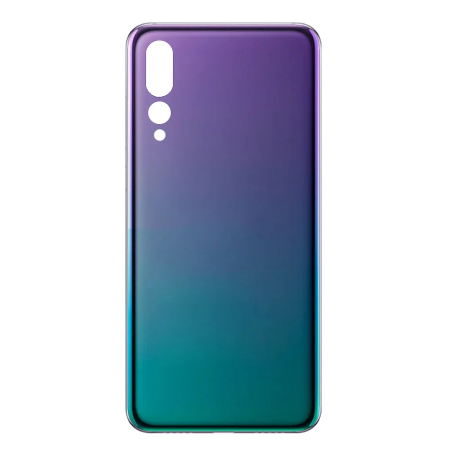 Для huawei P20 Pro Задняя стеклянная крышка батареи задняя дверь Корпус чехол панель для huawei P20 Pro Задняя стеклянная крышка с объективом камеры - Цвет: Aurora No Lens