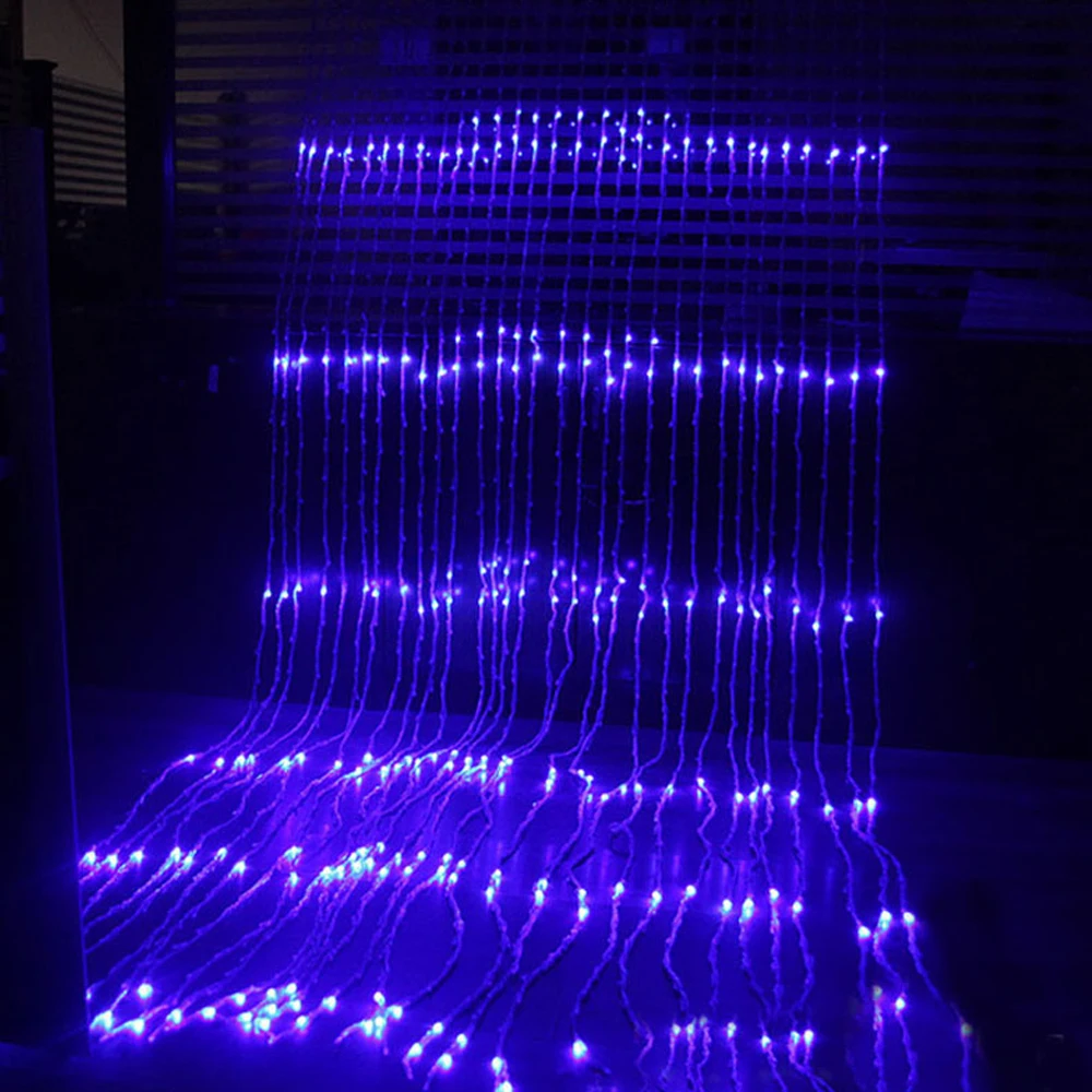 3X3M светодиодный Водопад водонепроницаемый метеоритный дождь струна светильник