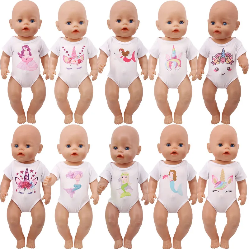 Женский купальник с рисунком единорога русалки для 18 дюймовых американских