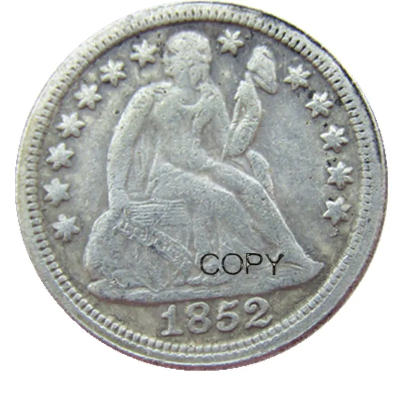 США 1852 свобода сидя монета Посеребренная КОПИЯ - купить по выгодной цене |
