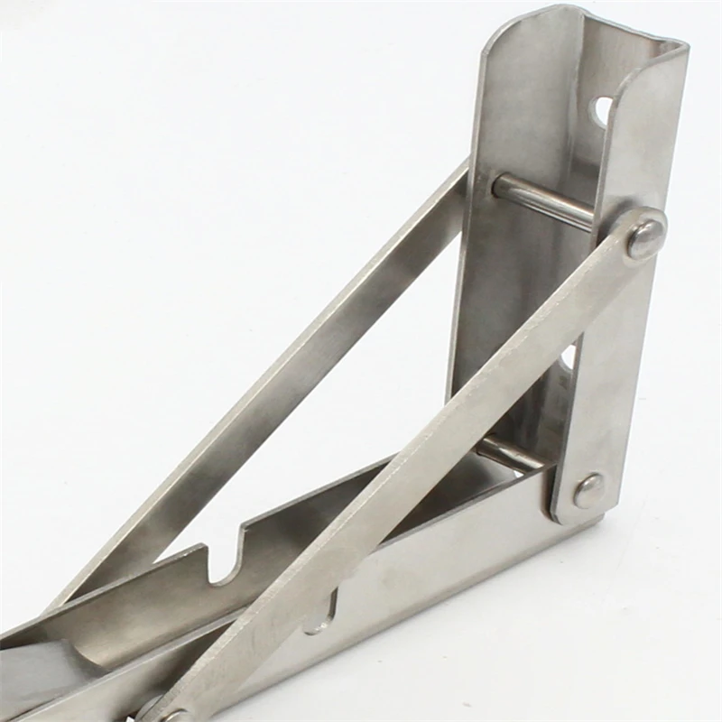 

Folding Shelf Brackets Heavy Duty Stainless Steel Collapsible Shelf Bracket for Table Work Space Saving DIY Bracket