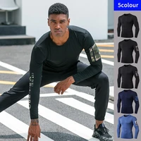 mens sportst shirt compression men fitness running shirt breathable long sleeve sports gym cycling clothing long sleeve t shirt