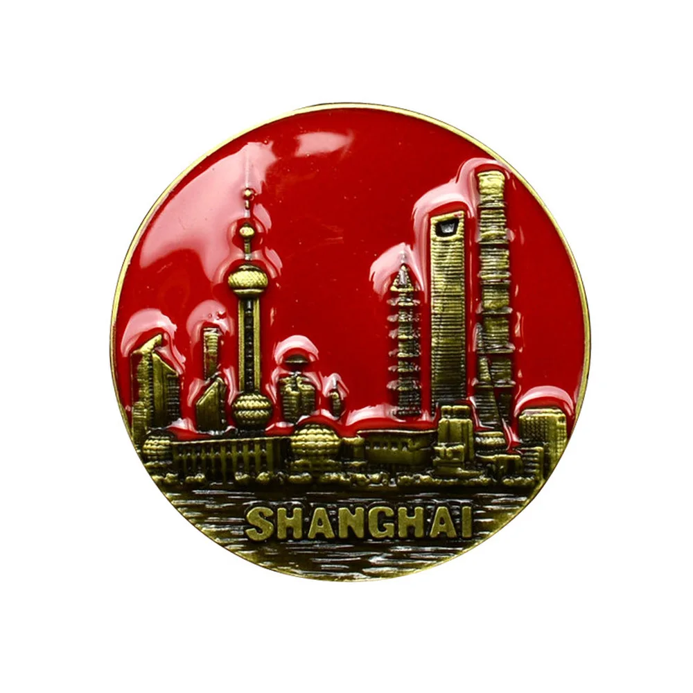 BABELEMI металлическая наклейка на холодильник Дубай Шанхай Египет Сикким магниты