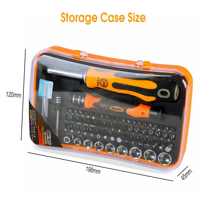 

66 in 1 Non-slip Handle Magnetic Screwdrivers Set Screw Driver Bit Magnetic Screwdrivers Handle Tablet/ PC/Camera Repair Tool