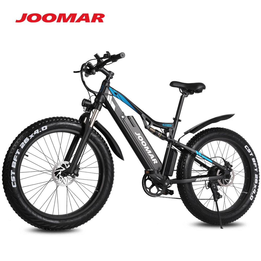 Verkauf JOOMAR 1000W Elektrische Fahrrad JM03 Plus Berg Ebike Für Männer MTB Fett Reifen Schnee Fahrrad 48V Motor 17AH Hohe Qualität Aluminium Legierung