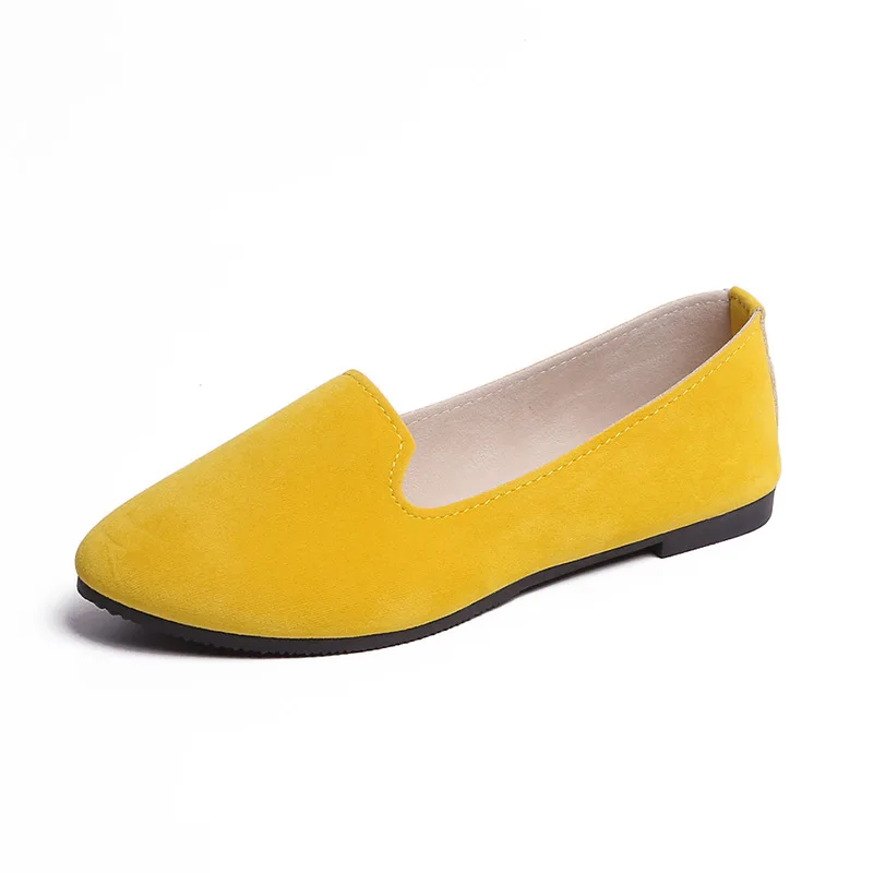 

Junguan 2021 spring and autumn women's singles flat shoes