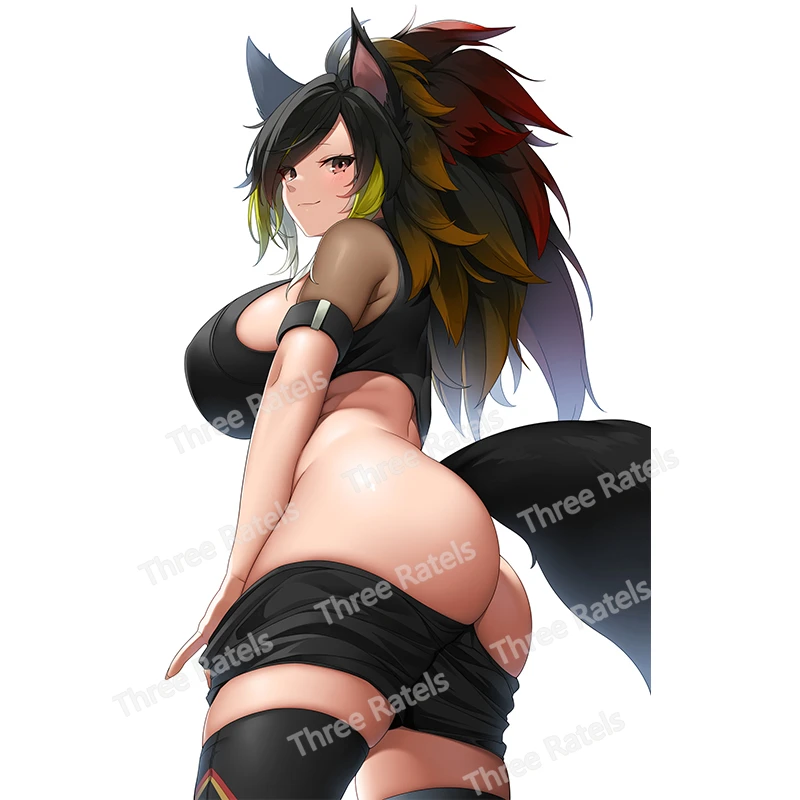 

Оригинальные аниме-наклейки Three Ratels G443 для привлекательной девушки, индивидуальные автомобильные аксессуары