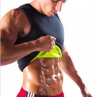 mens vest zipper running gym neoprene vest sauna ultra sweat t shirt body shaper slimming cincher plus size s 3xl