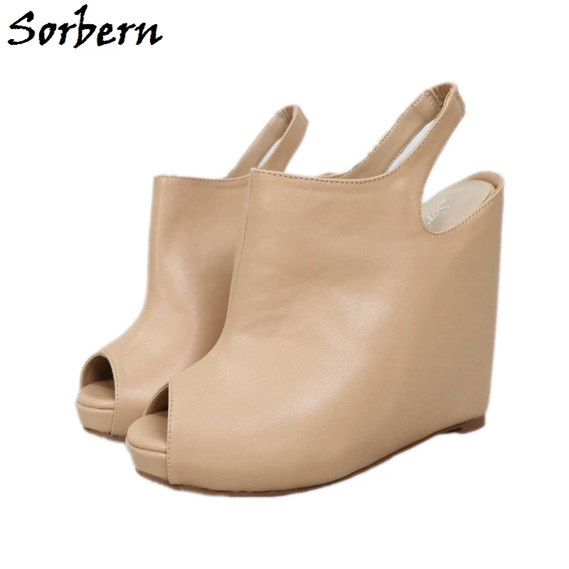 

Женские туфли-лодочки на платформе, с открытым носком, на высоком каблуке