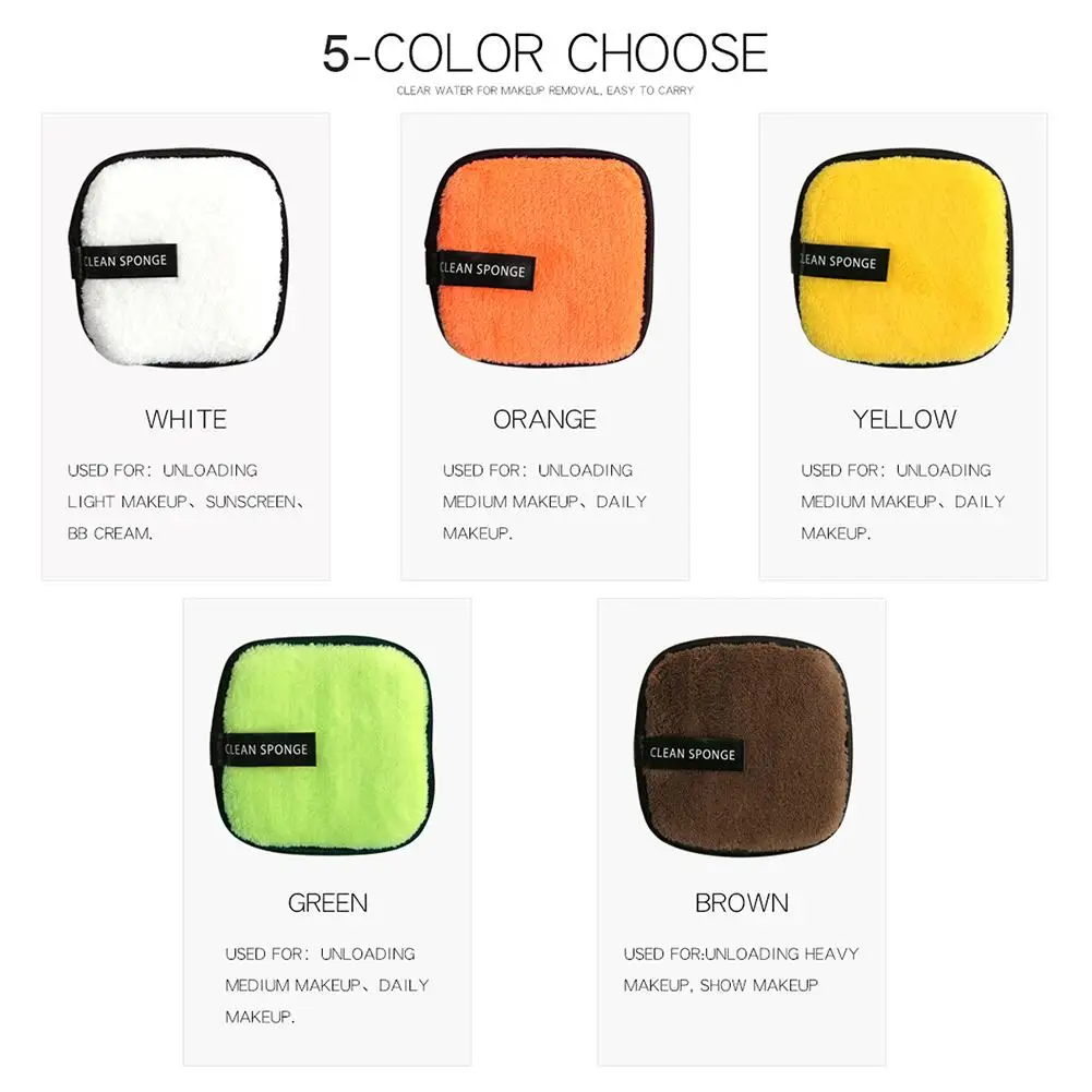 5 шт. многоразовые подушечки для снятия макияжа очищающие хлопковые лица и губ