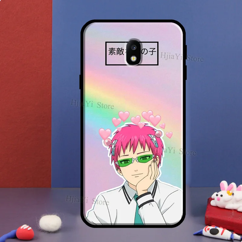 Аниме "Роковая жизнь Сайки К." для телефона Samsung Galaxy J8 A7 A9 2018 J1 J3 J5 J7 2016 A3 A5 2017 A6 A8 J4 J6 Plus.