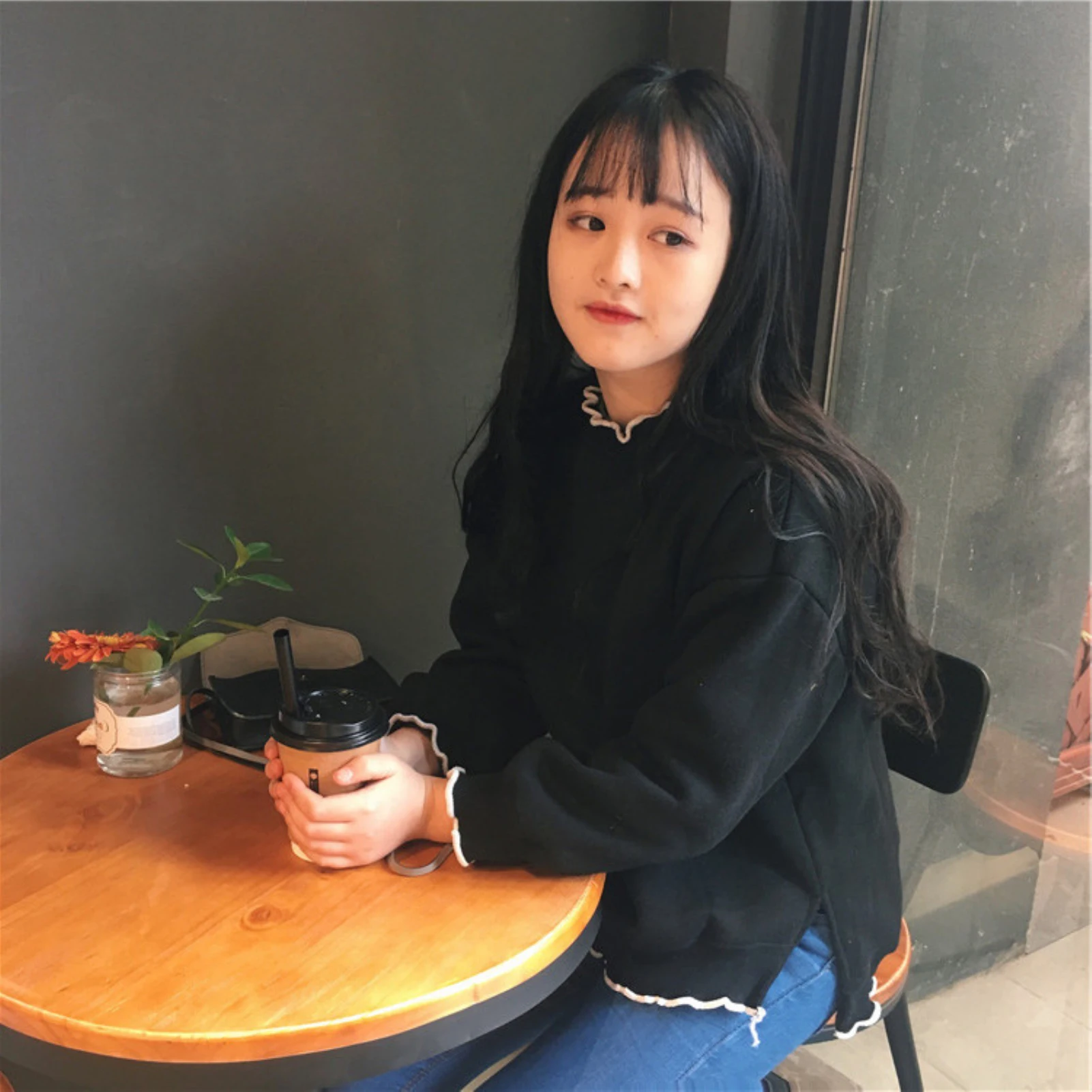 Women Hoodies Autumn Long Sleeve O Neck Wavy Hem Split Plush Sweatshirt Pullover Blouse Women's Clothing ropa de mujer 2021