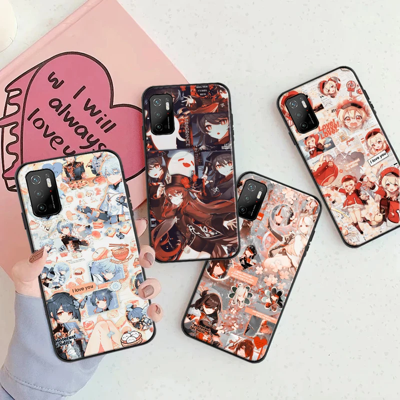 

Genshin Impact Case For Xiaomi POCO F3 GT X3 Pro X3 GT M3 M3 Pro X3 X3 NFC Silicone Phone Cover Fundas Coque Shell Capa Cell