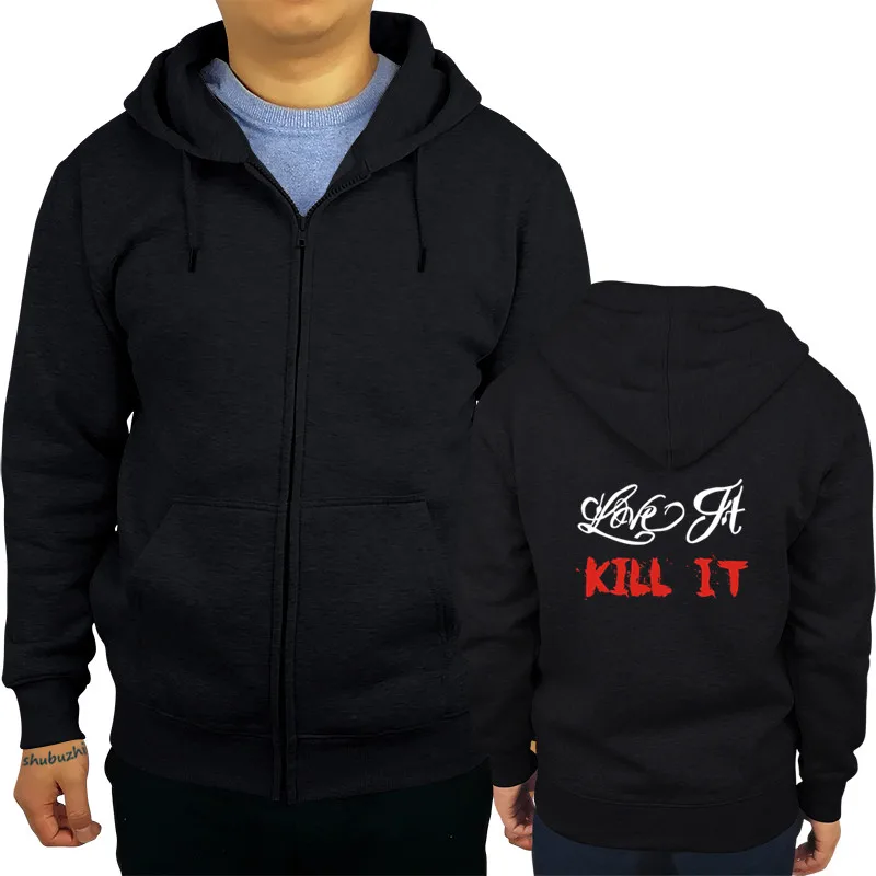 

RICH PIANA LOVE IT KILL IT Size S-3XL hoodie men brand hoodies 3xl euro plus size drop shipping sbz8217