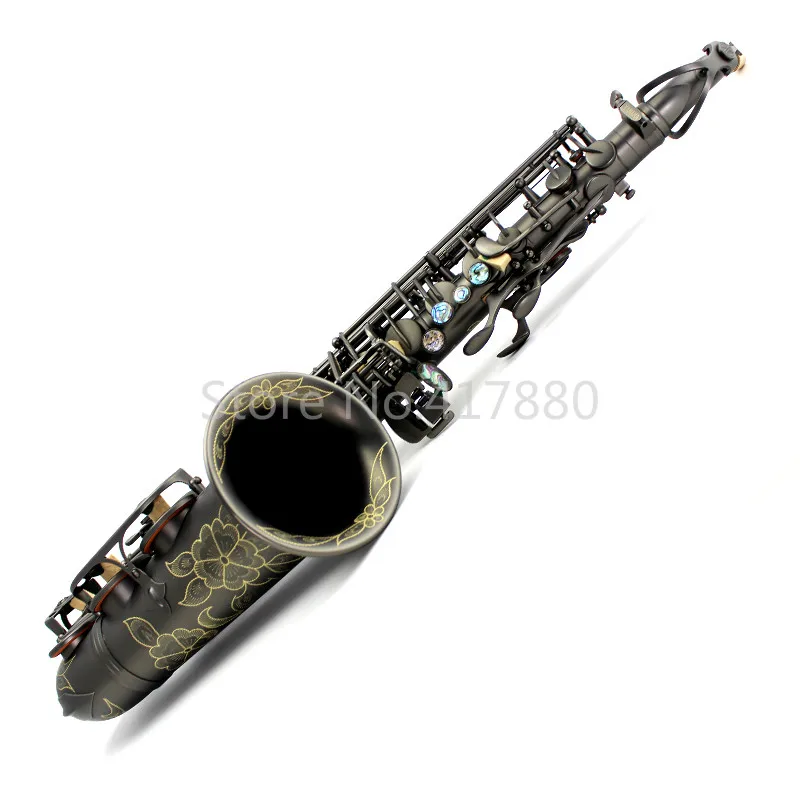 MARGEWATE Alto Eb Tune саксофон уникальный Ретро латунный саксофон Античный медный E плоский музыкальный инструмент саксофон с футляром мундштук