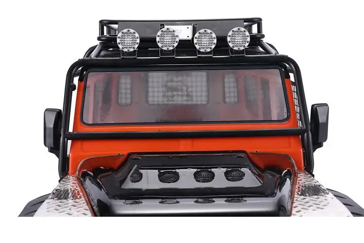 Suitable for 1/10 RC cars AXIAL SCX10 III Trax TRX4 TRX6 round spotlights, roof lights, bumper searchlights enlarge
